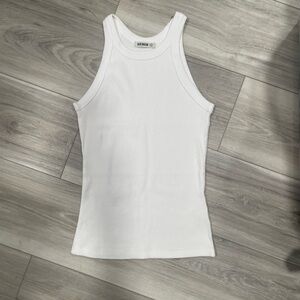 Buck Mason Ribbed White Tank